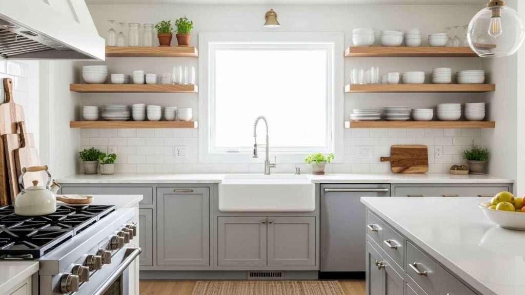 Opt for Open Shelving Instead of Uppers