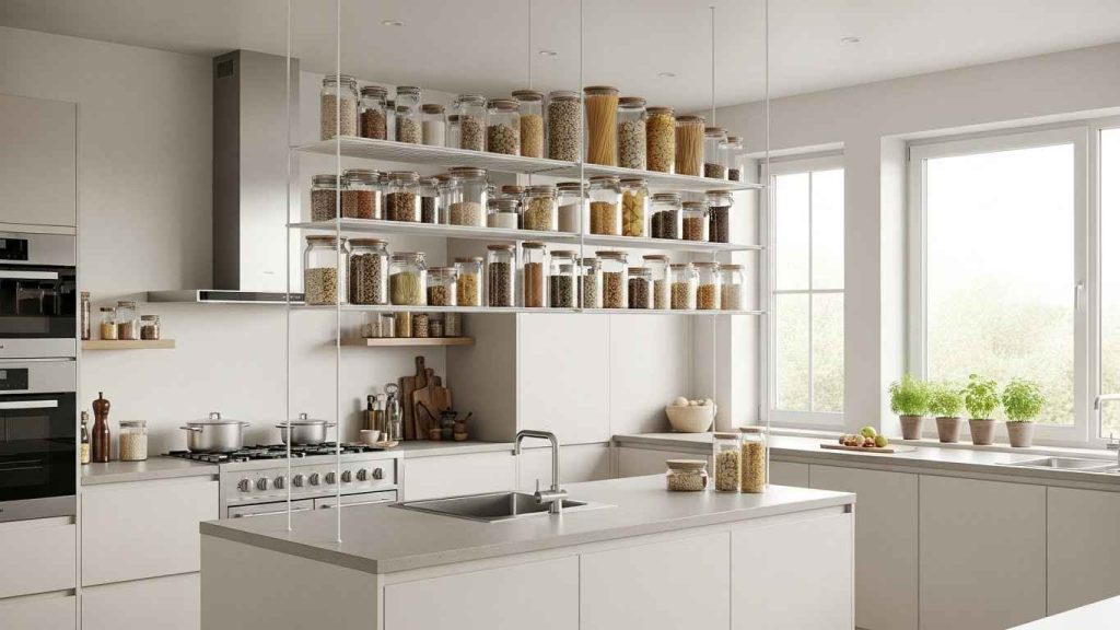 Opt for Overhead Wire Shelving