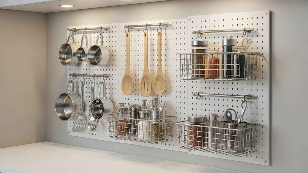 Opt for a Sleek Pegboard System