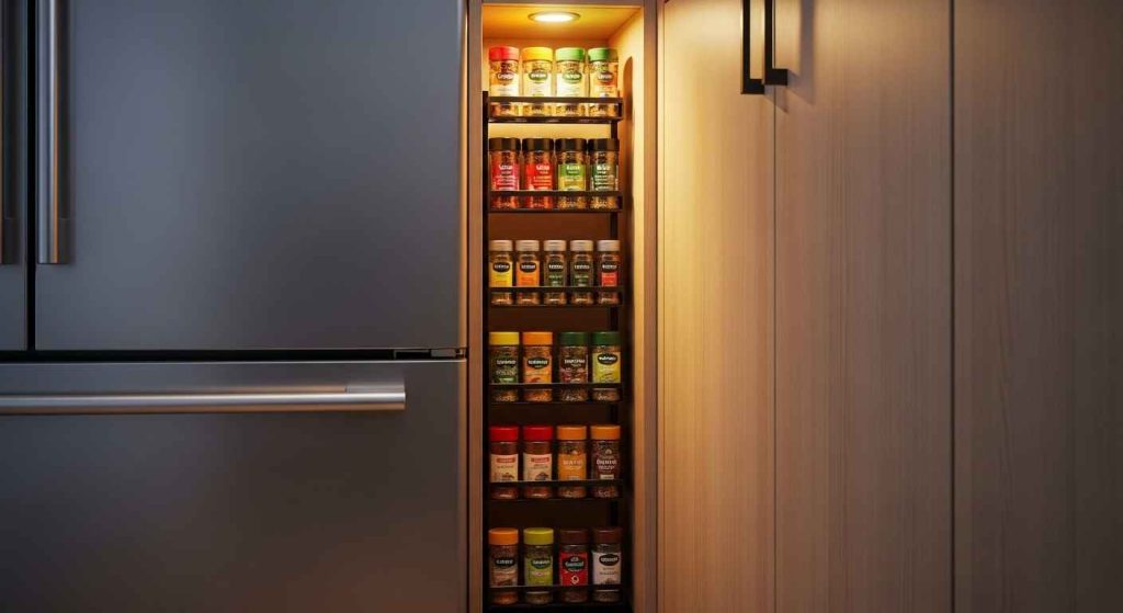 Opt for a Slimline Spice Rack