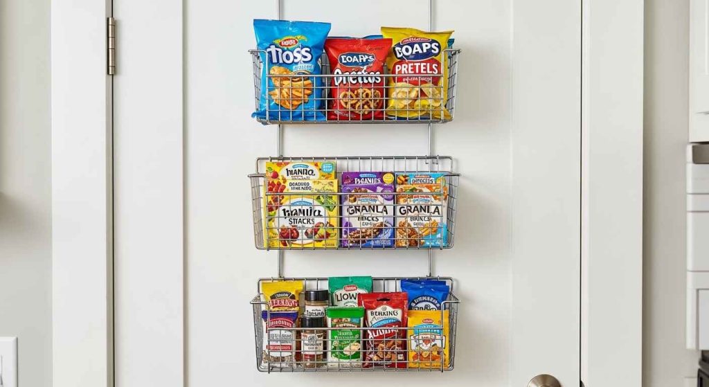 Over-the-Door Basket Racks