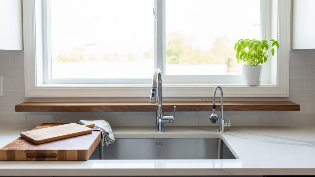 Over-the-Sink Cutting Board Shelves