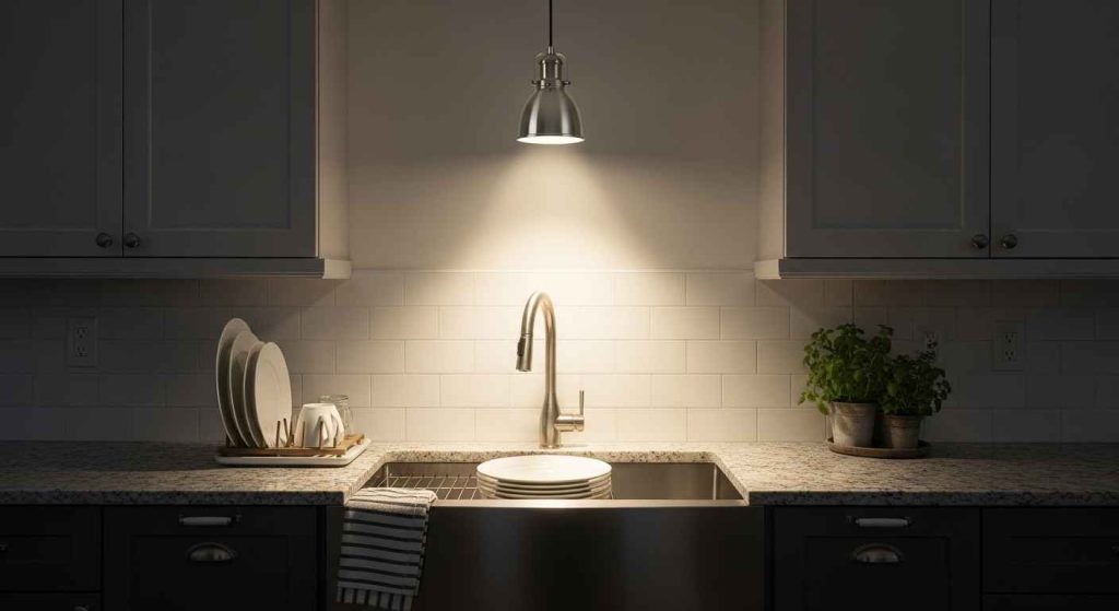 Over-the-Sink Focused Task Lighting