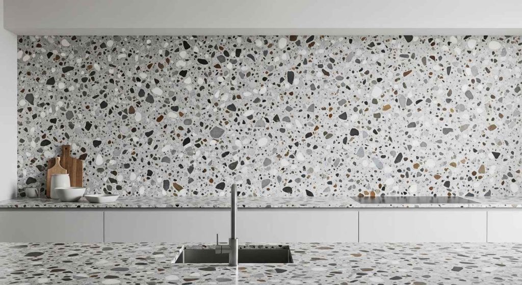 Oversized Slab Terrazzo Look