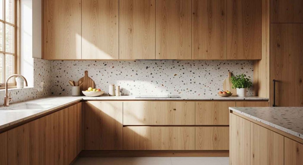 Pairing Terrazzo with Wood Tones