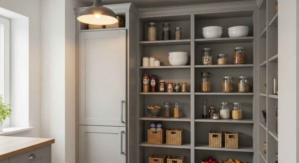 Pantry-Style Fridge Cabinet