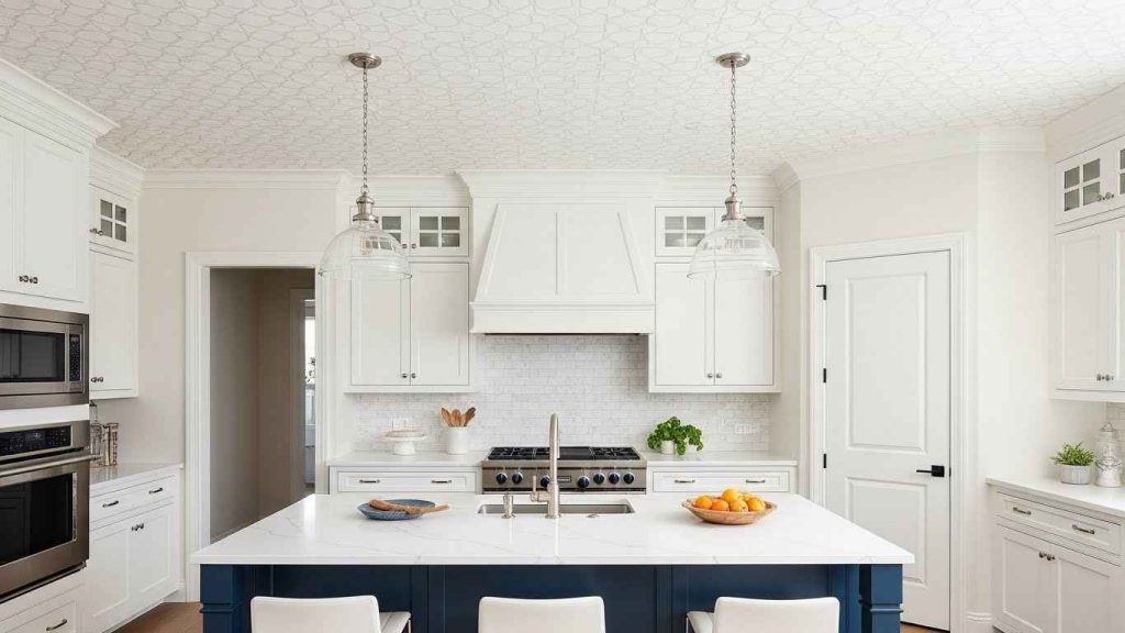 Patterned Ceiling Wallpaper