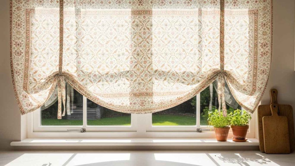 Patterned Textiles as Curtains