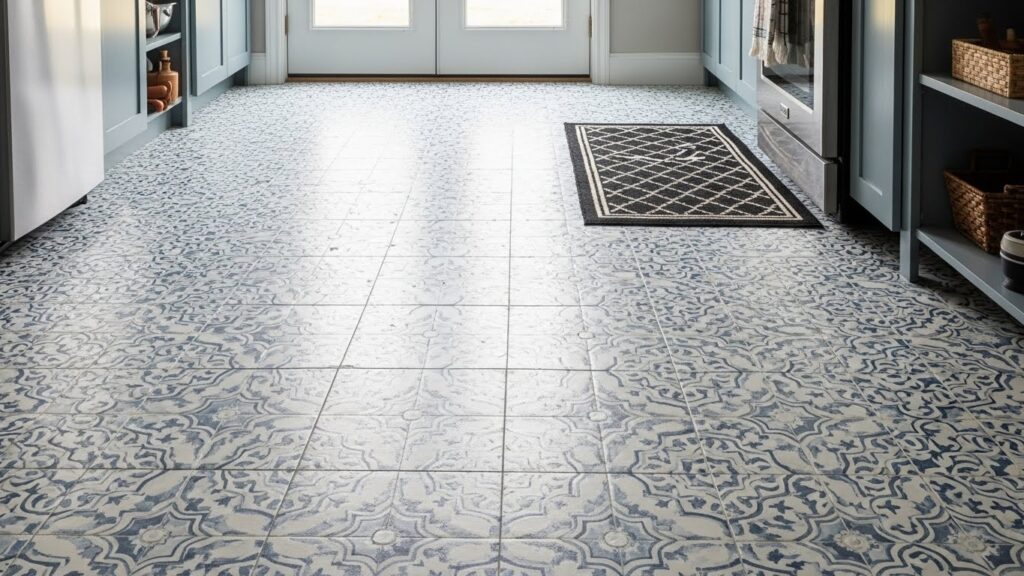Patterned White Cement Tiles