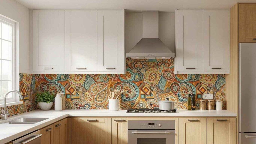 Peel-and-Stick Boho Accent Wall