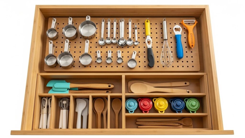 Pegboard Tool Wall Drawers