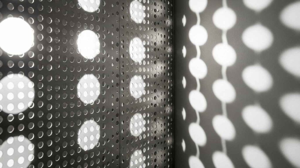 Perforated Metal Backsplash