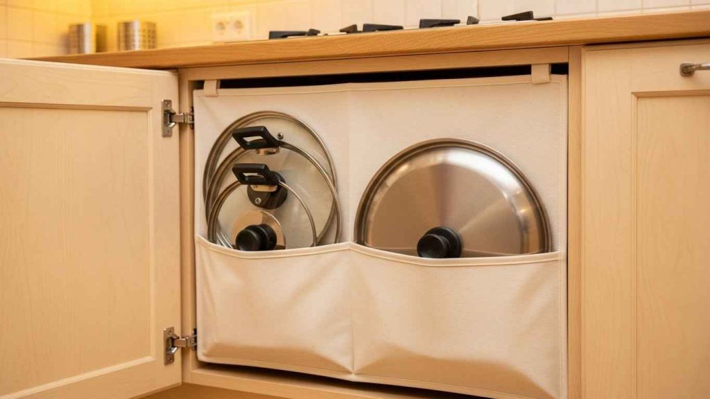 Pot Lid Pocket Organizer