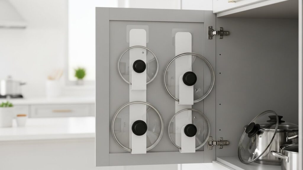 Pot Lids on the Door