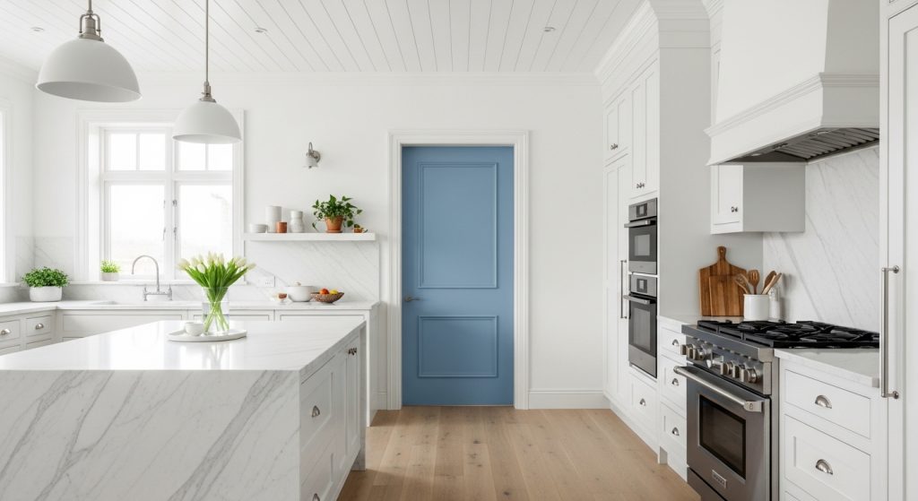 Powder Blue Pantry Door