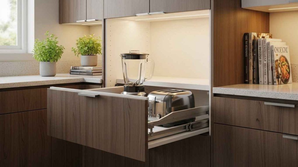 Pull-Down Appliance Garages