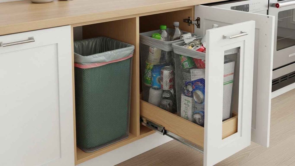 Pull-Out Trash and Recycling