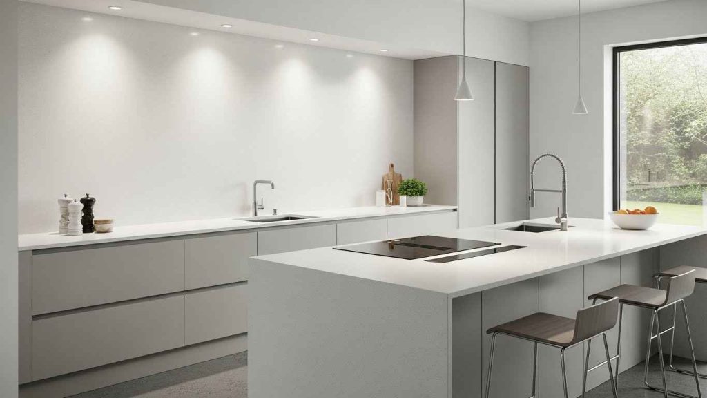 Quartz Slab Backsplash Brilliance