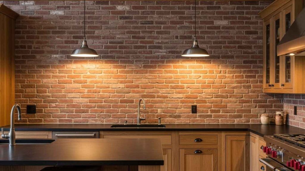 Reclaimed Brick Feature Wall