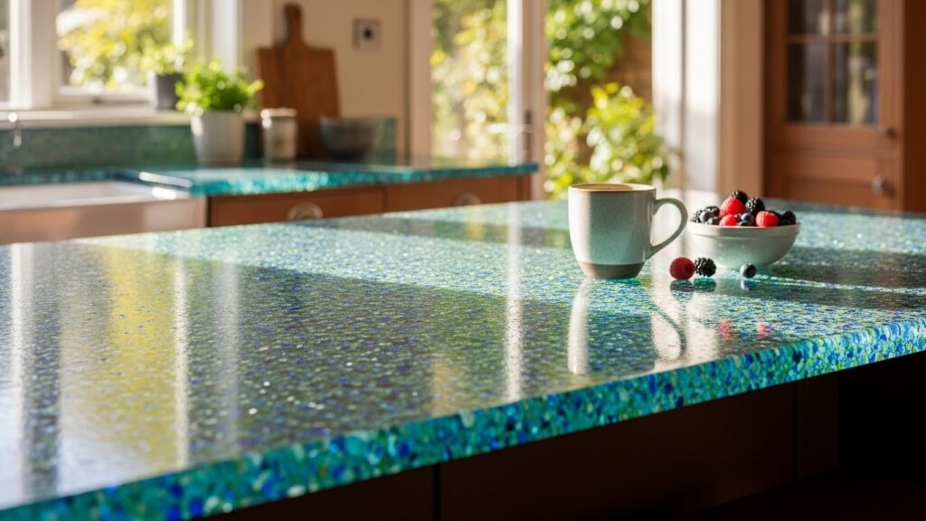 Recycled Glass Countertops
