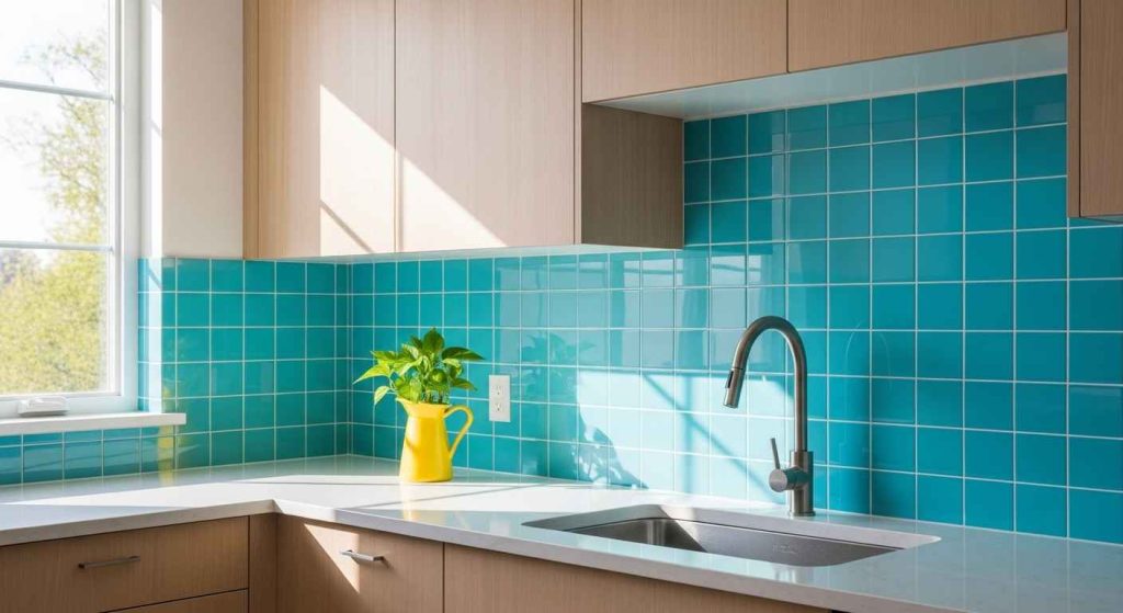 Refreshing Aqua Blue Tiles