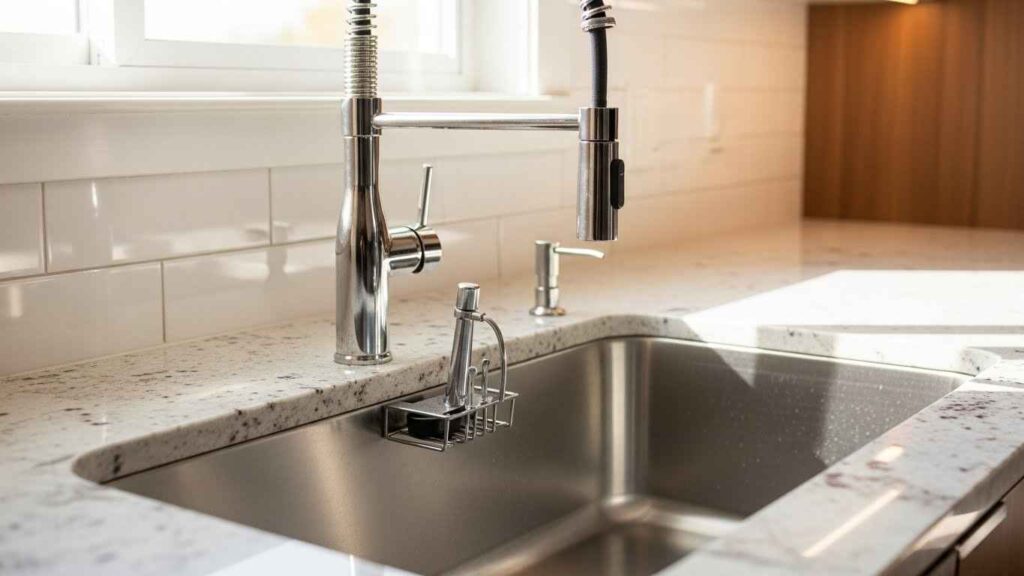 Retractable Faucet Space-Saver