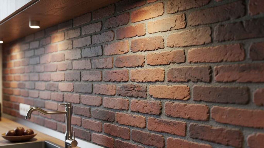 Rustic Brick Effect on a Budget