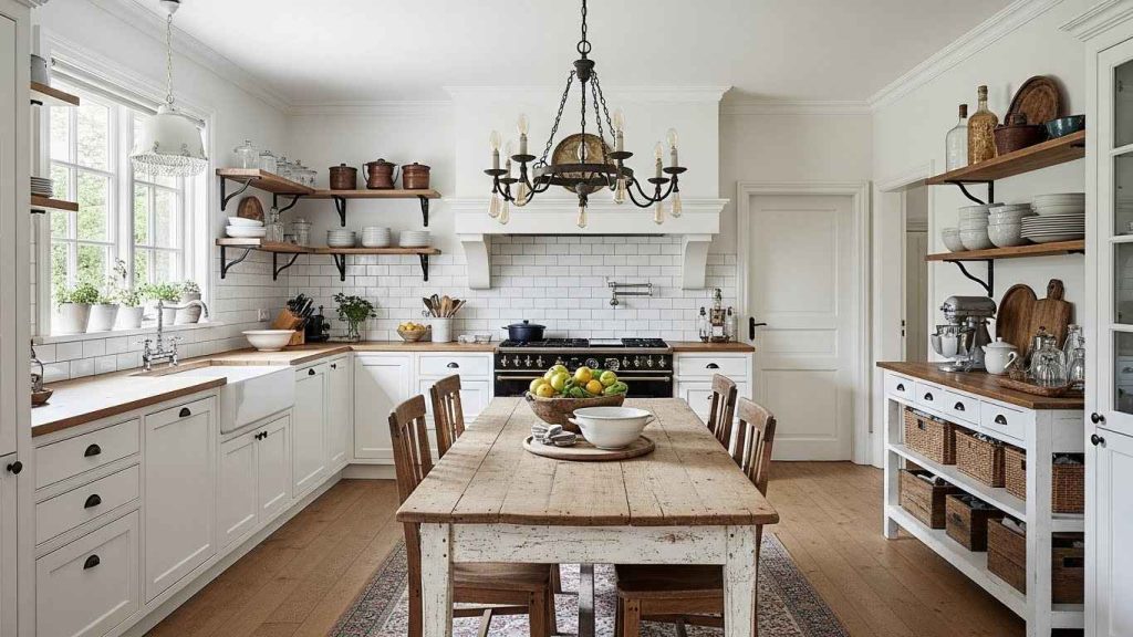 Rustic White Kitchen Charm