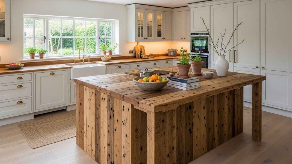 Rustic White and Reclaimed Wood