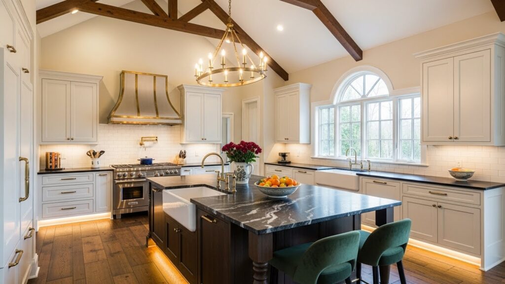 Rustic Wood Beam Elegance