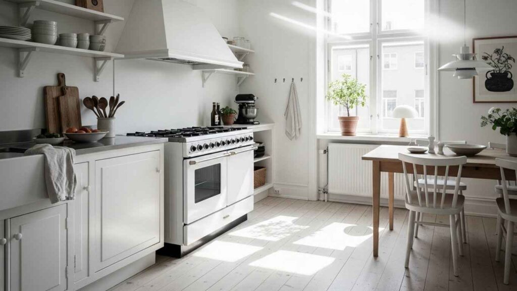 Scandinavian Simple White Stove
