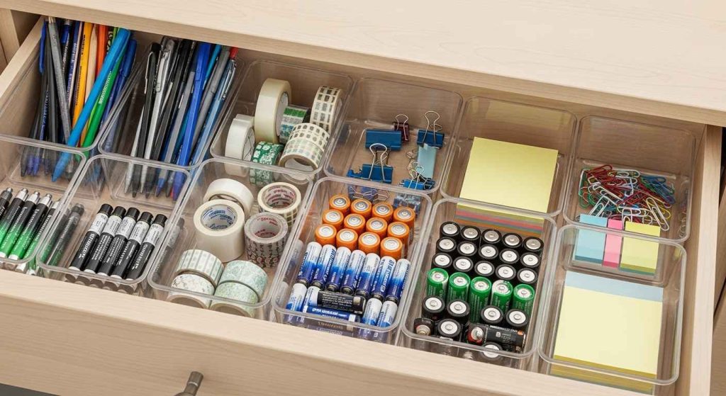 Shallow Junk Drawer Caddy System