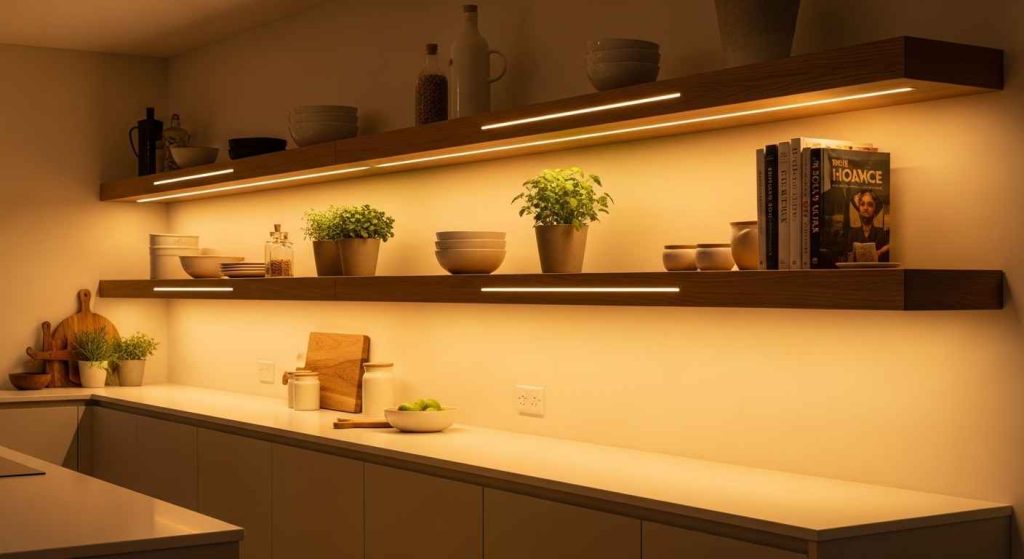 Shelving with Integrated Lighting