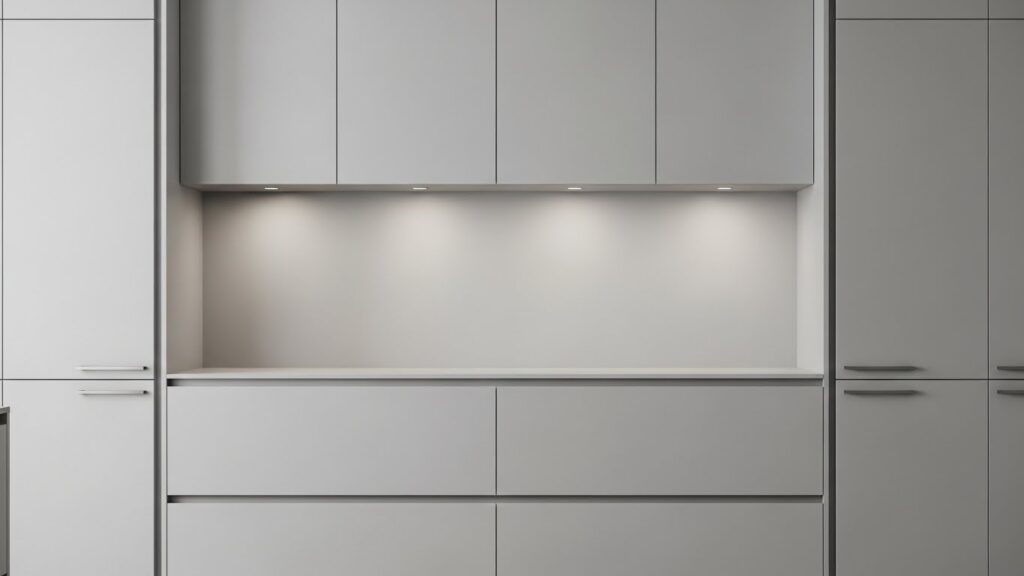 Slab Doors with Subtle Recessed Panels