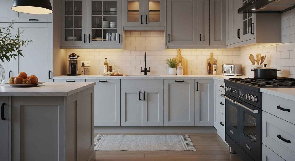 Sleek Black Cabinet Hardware