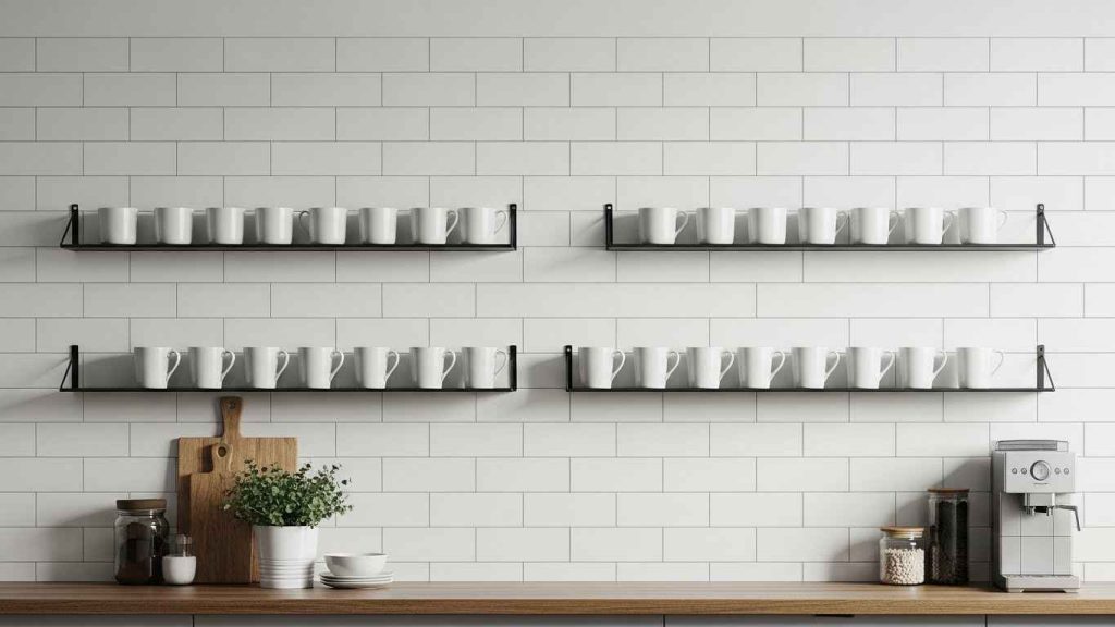 Sleek Black Metal Ledges