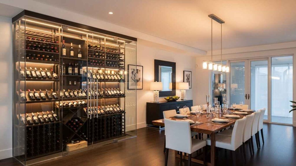 Sleek Built-In Wine Cellars