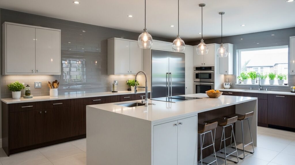 Sleek Gray Glass Tile