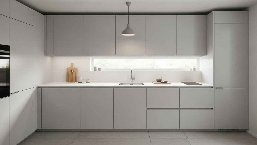 Sleek Handleless Cabinetry