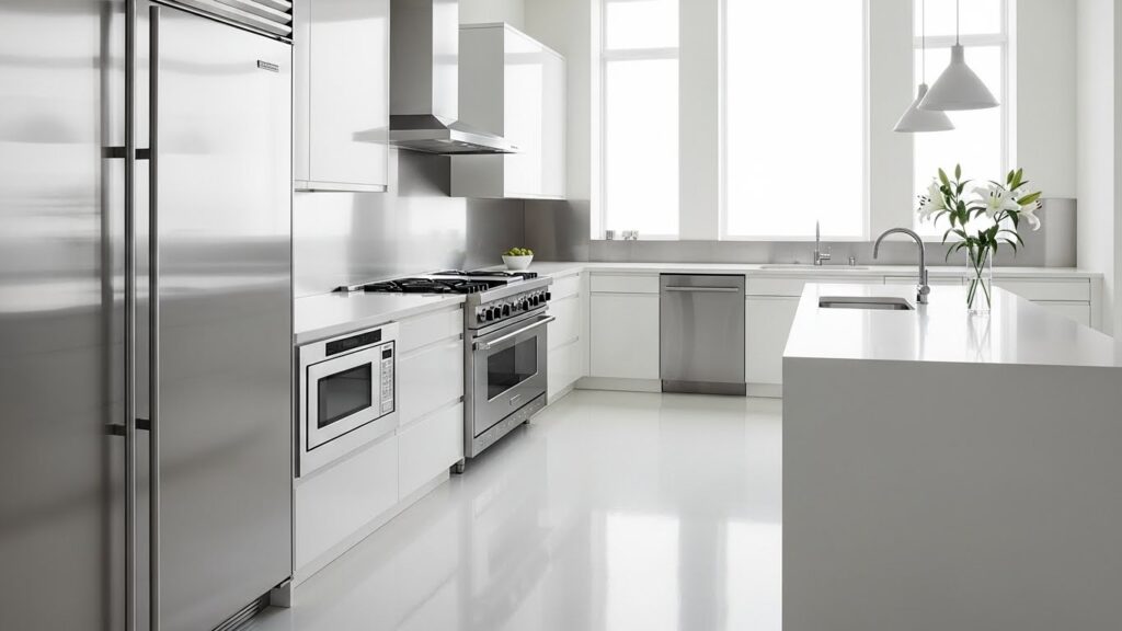 Sleek Silver and White Palette