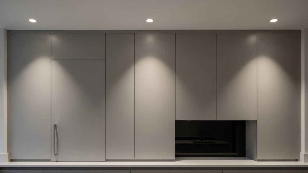 Sleek Slab-Style Doors