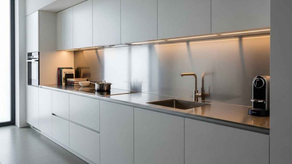 Sleek Stainless Steel Panels