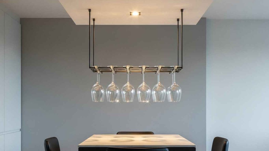 Sleek Stemware Hanging Racks