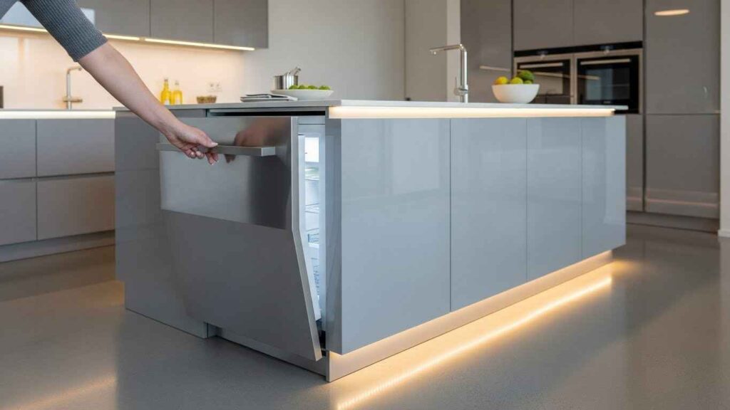 Sleek Under-Counter Drawer Fridge