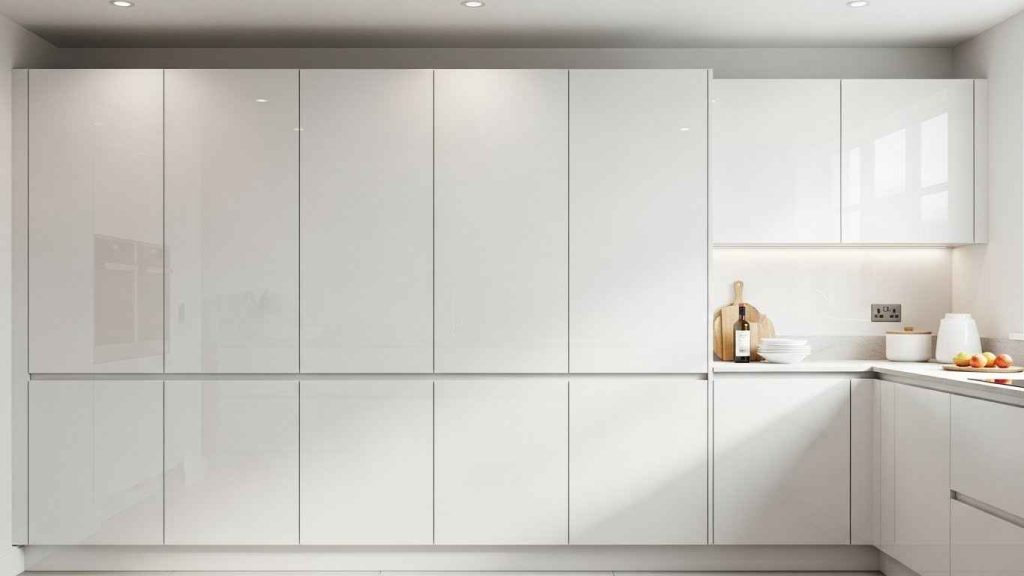 Sleek and Handle-Less Cabinet Fronts
