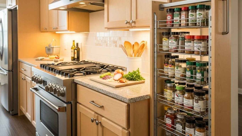 Slide-Out Spice Racks