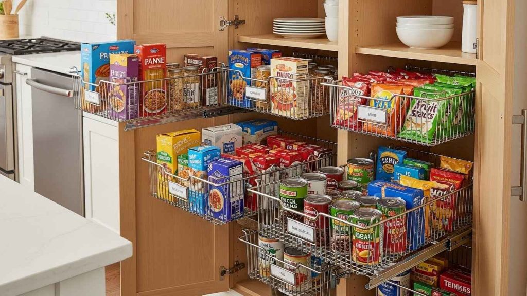 Sliding Drawers for Pantry Items