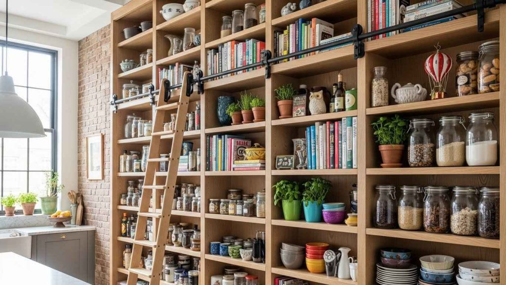Sliding Ladder Library Access