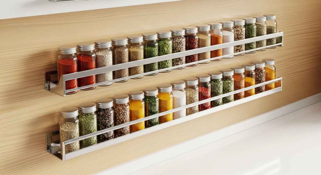 Slimline Shelves for Spice Storage