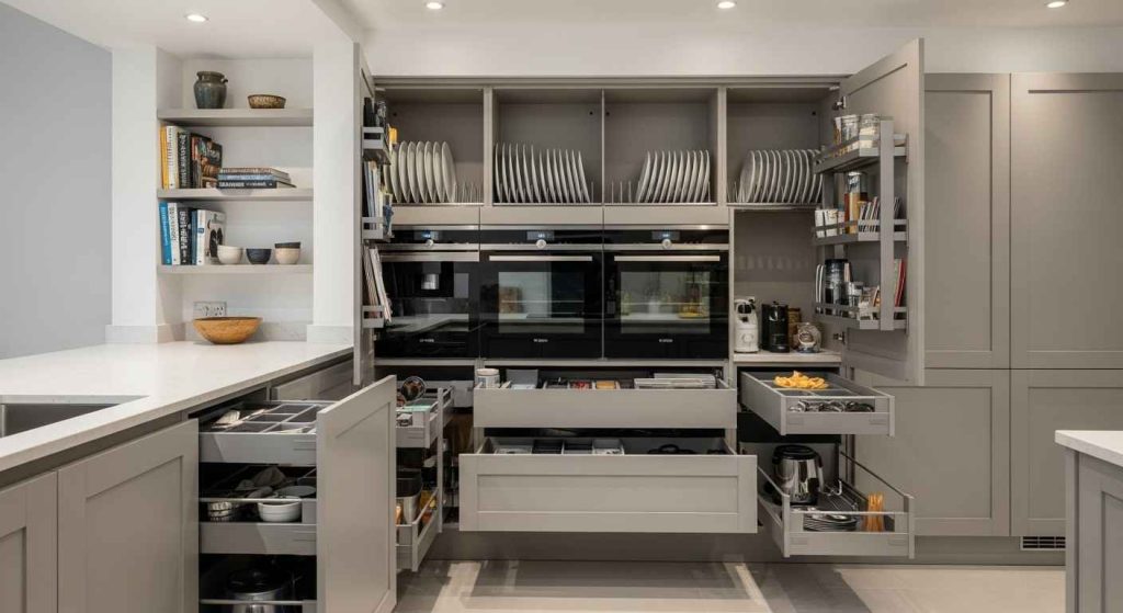 Smart Storage Around Your Island Oven